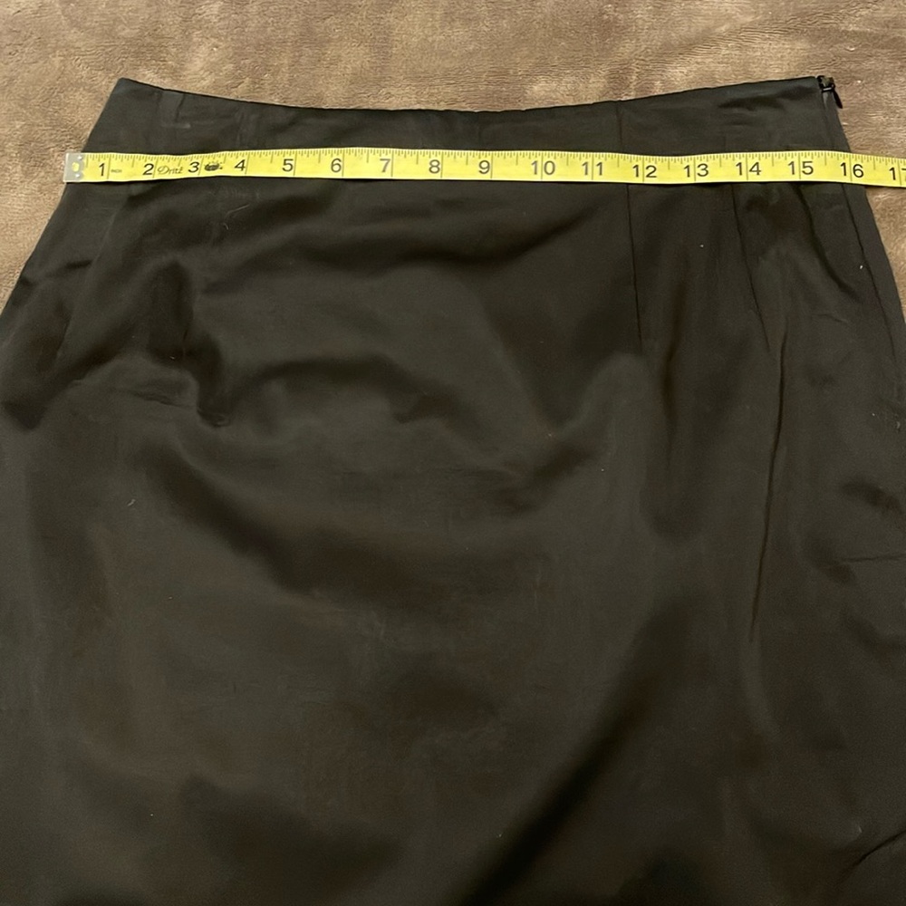 🔥🔥AQUASCUTUM LONDON | Cotton Twill Double Vented Pencil Skirt - sz 8 - Picture 5 of 13